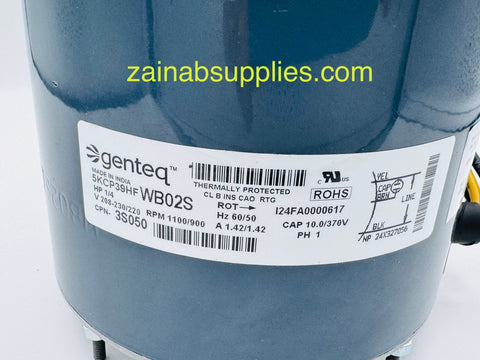 #3S050 208-230V 1/4HP 1100RPM MOTOR