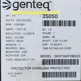 #3S050 208-230V 1/4HP 1100RPM MOTOR