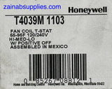 #T4039M1103 ZAINAB SUPPLIES;HONEYWELL FAN COIL THERMOSTAT 55-95F 120/240V HI-MED-LO W/POSITIVE OFF