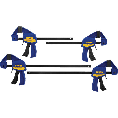 Irwin Quick-Grip One-Hand Bar Clamp Set; Mfg #1964748