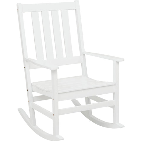 Outdoor Expressions HDPE Patio Rocking Chair; Mfg #EY8003WH