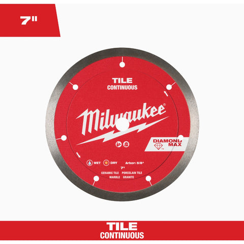 Milwaukee Continuous Rim Tile Diamond Blade; Mfg #49-93-9207