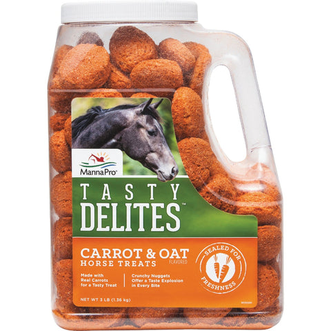 Manna Pro Tasty Delites Carrot Horse Treat; Mfg #1030405