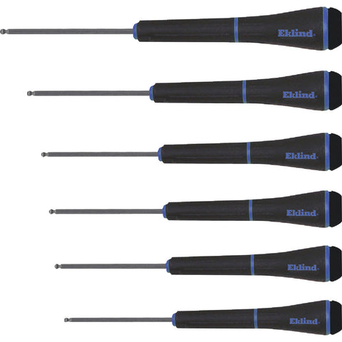 Eklind 6-Piece Precision Metric Ball-End Hex Key Set; Mfg #92600
