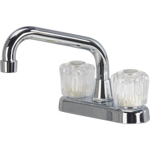 Home Impressions Double-Acrylic Handles Laundry Faucet; Mfg #FL01R100CP-JPB3