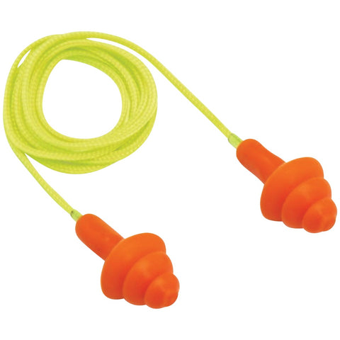 Pyramex Corded Reusable Ear Plugs; Mfg #RP3001