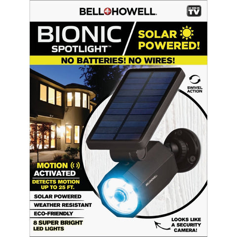 Bell+Howell Solar Powered Security Light Fixture; Mfg #2963