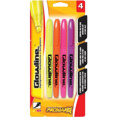 ProMarx Glowline Pen Style Highlighter; Mfg #HS07-LPCB04-48-E