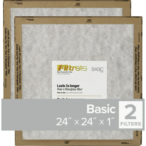 Filtrete Residential MPR Flat Panel Furnace Filter; Mfg #FPL12-2PK-24