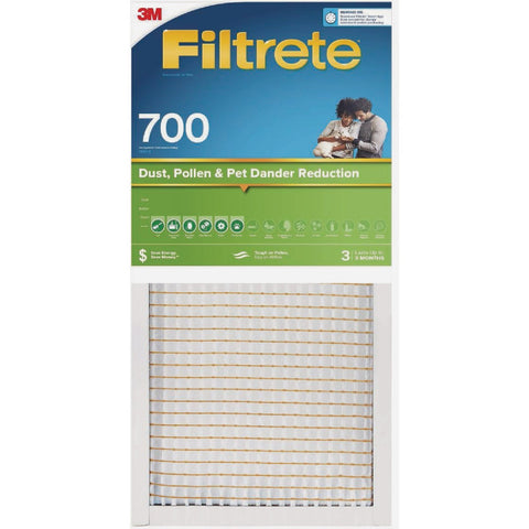 Filtrete Dust, Pollen & Pet Dander Reduction Furnace Filter; Mfg #700-4