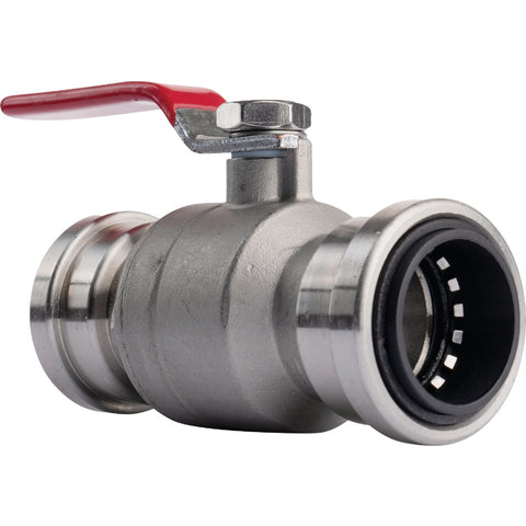 QuickFitting Push-to-Connect Stainless Steel Full Port Ball Valve; Mfg #SS932R