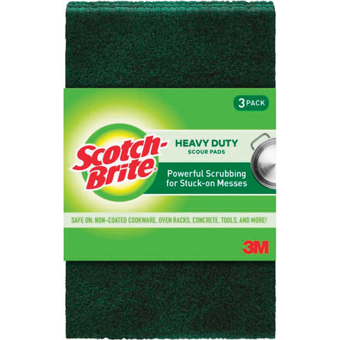 Scotch-Brite Heavy Duty Scouring Pad; Mfg #223-10