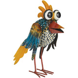 Alpine Quirky Wide-Eyed Blue Bird Lawn Ornament; Mfg #JUM450HH