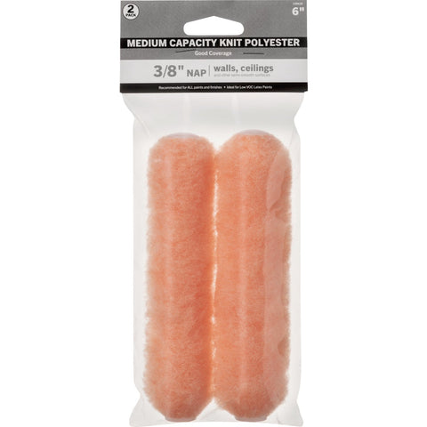 Shur-Line Good 6 In. x 3/8 In. Pink Knit Mini Roller Cover; Mfg #30023401