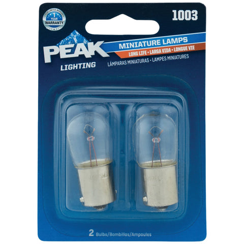 PEAK Mini Automotive Bulb; Mfg #1003LL-BPP