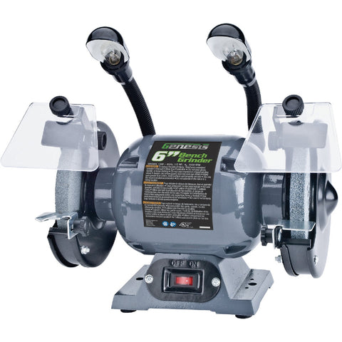 Genesis 6 In. Bench Grinder; Mfg #GBG600L