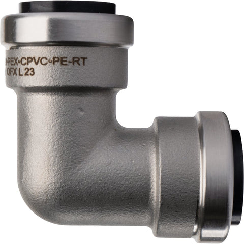 QuickFitting Push-to-Connect Stainless Steel 90-Degree Elbow; Mfg #SS823R