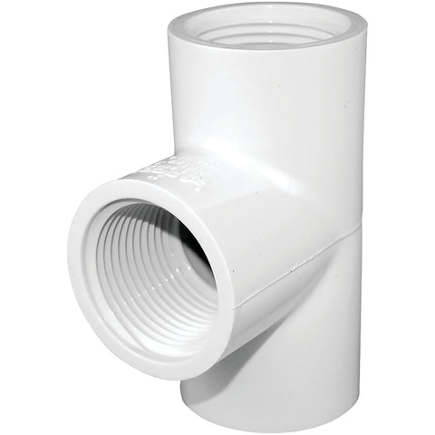Charlotte Pipe Schedule 40 Pressure Female Threaded Tee; Mfg #PVC 02402  0600HA
