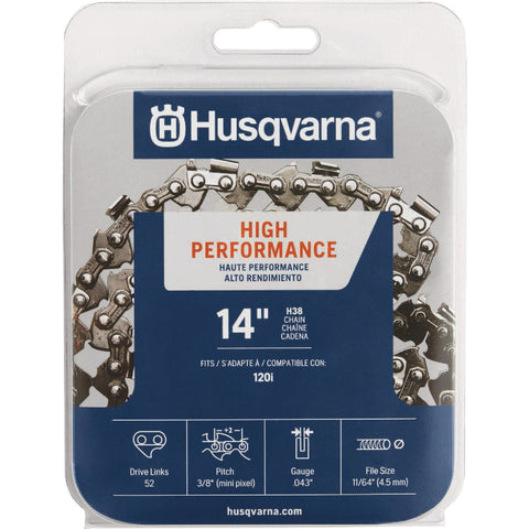 Husqvarna H38 High Performance Chainsaw Chain; Mfg #597490452