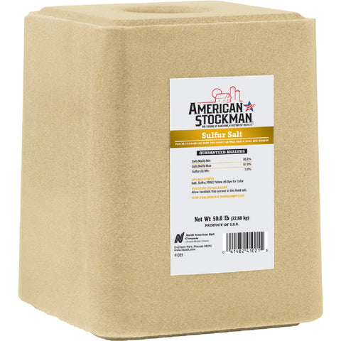 Amerian Stockman Sulfur Salt Block; Mfg #41021