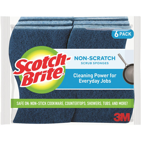 Scotch-Brite Non-Scratch Scrub Sponge; Mfg #526-6