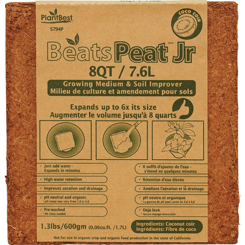 PlantBest BeatsPeat Jr. Expandable Coconut Coir; Mfg #3087