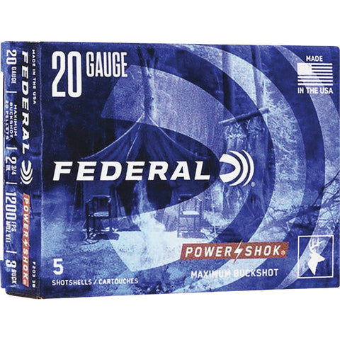 Federal Power-Shok Buckshot Ammunition; Mfg #65663