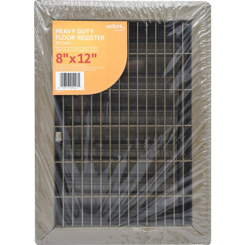Ameriflow Brown Floor Register; Mfg #400B8X12R