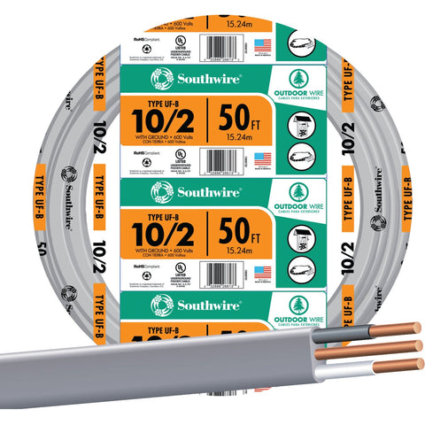 Southwire 10-2 UFW/G Electrical Wire; Mfg #13056722