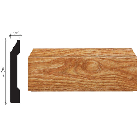 Inteplast Building Products Colonial Base Molding; Mfg #46320800806