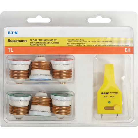 Bussmann TL Plug Fuse Emergency Kit; Mfg #TL-EK