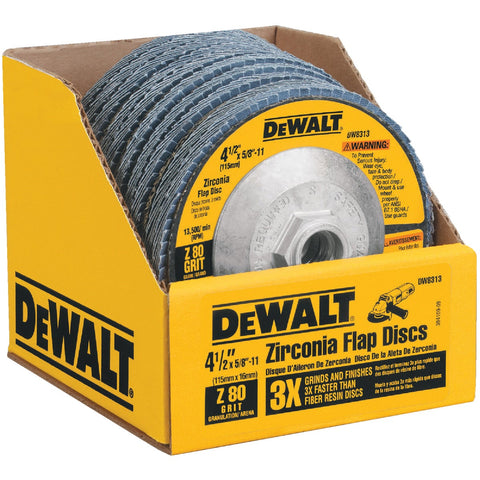 DeWalt HP Type 29 Angle Grinder Flap Disc; Mfg #DW8313