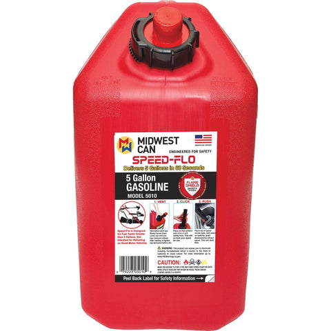 Midwest Can Speed-Flo Fuel Can; Mfg #5010