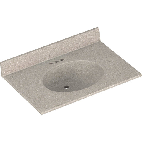 Bertch Oasis Vanity Top with Oval Bowl; Mfg #OL-9-3-NOB3122