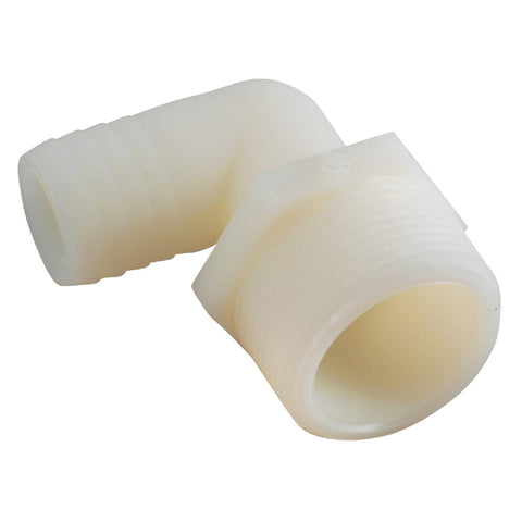 Anderson Metals Male Nylon Elbow; Mfg #53720-0808