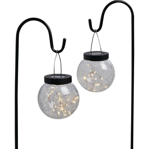 Outdoor Expressions Hanging Solar Stake Light 2-Pack; Mfg #LG-28-2