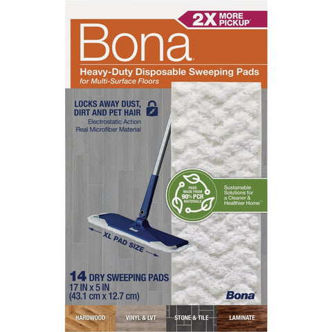 Bona Microfiber Multi-Surface Diposable Dry Sweeping Pad; Mfg #AX0003639