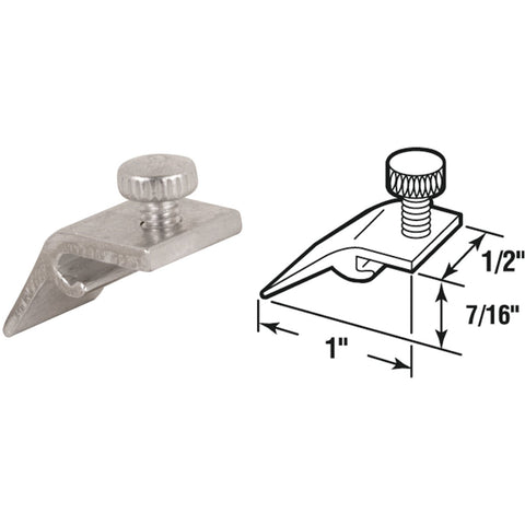 Prime-Line 1/2 In. W. x 7/16 In. H. x 15/16 In. L. Storm Door Panel Clip; Mfg #PL7949