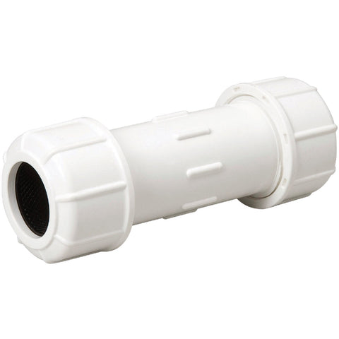 B & K Plastic Compression PVC Coupling; Mfg #160-105