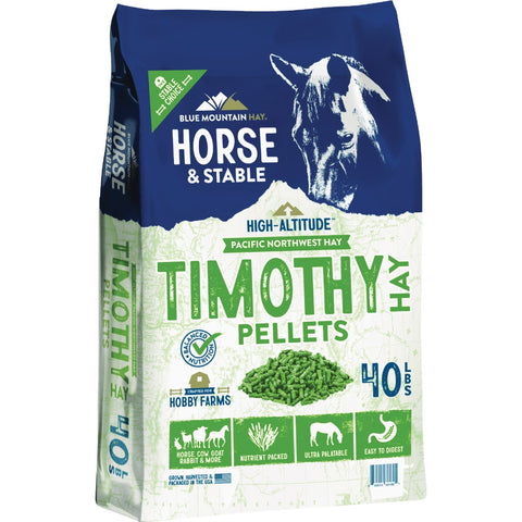 Blue Mountain Hay Timothy Hay Pellets; Mfg #THP-40LB