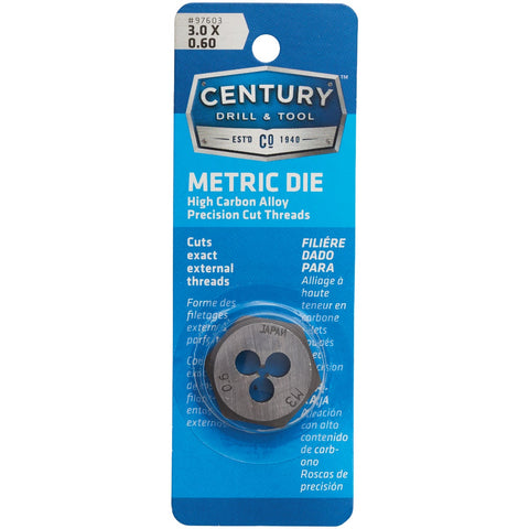 Century Drill & Tool Metric Hex Die; Mfg #97603