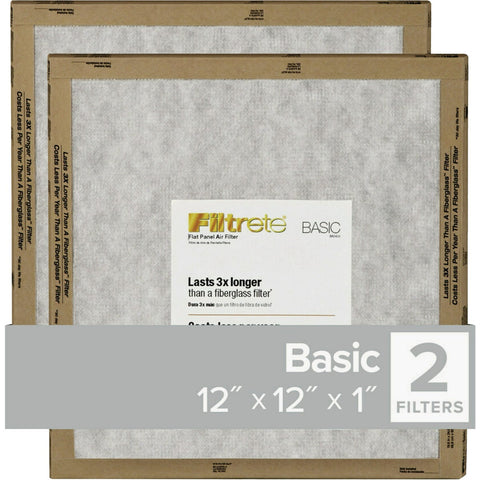 Filtrete Residential MPR Flat Panel Furnace Filter; Mfg #FPL10-2PK-24