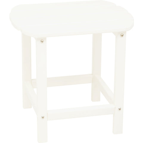 Outdoor Expressions HDPE Outdoor Side Table; Mfg #EY8002WH
