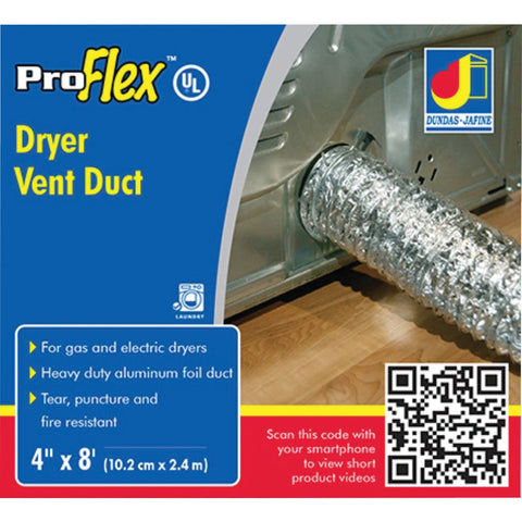 Dundas Jafine ProFlex Transition Dryer Duct; Mfg #BTD48
