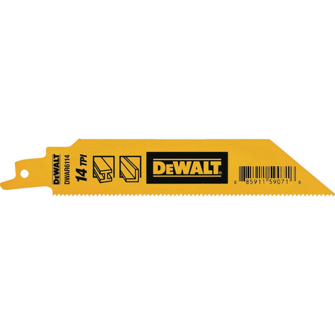 DEWALT Bi-Metal Heavy Metal Reciprocating Saw Blade; Mfg #DWAR6114