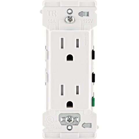 Leviton Decora Edge Duplex Outlet; Mfg #B02-E5325-0SW