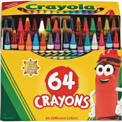 Crayola 64 Crayons; Mfg #52-0064