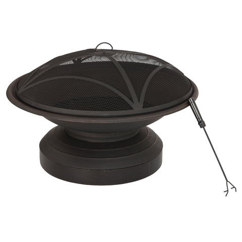 Outdoor Expressions 35 In. Pedestal Fire Pit; Mfg #FT-51158B
