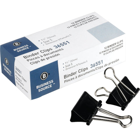 Business Source Binder Clips; Mfg #BSN36551