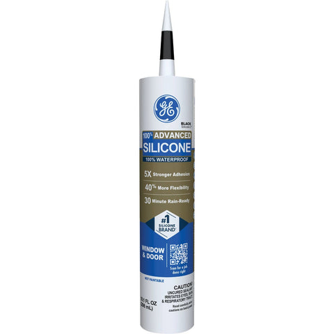 GE Advanced Silicone Window & Door 100% Silicone Sealant; Mfg #2813670